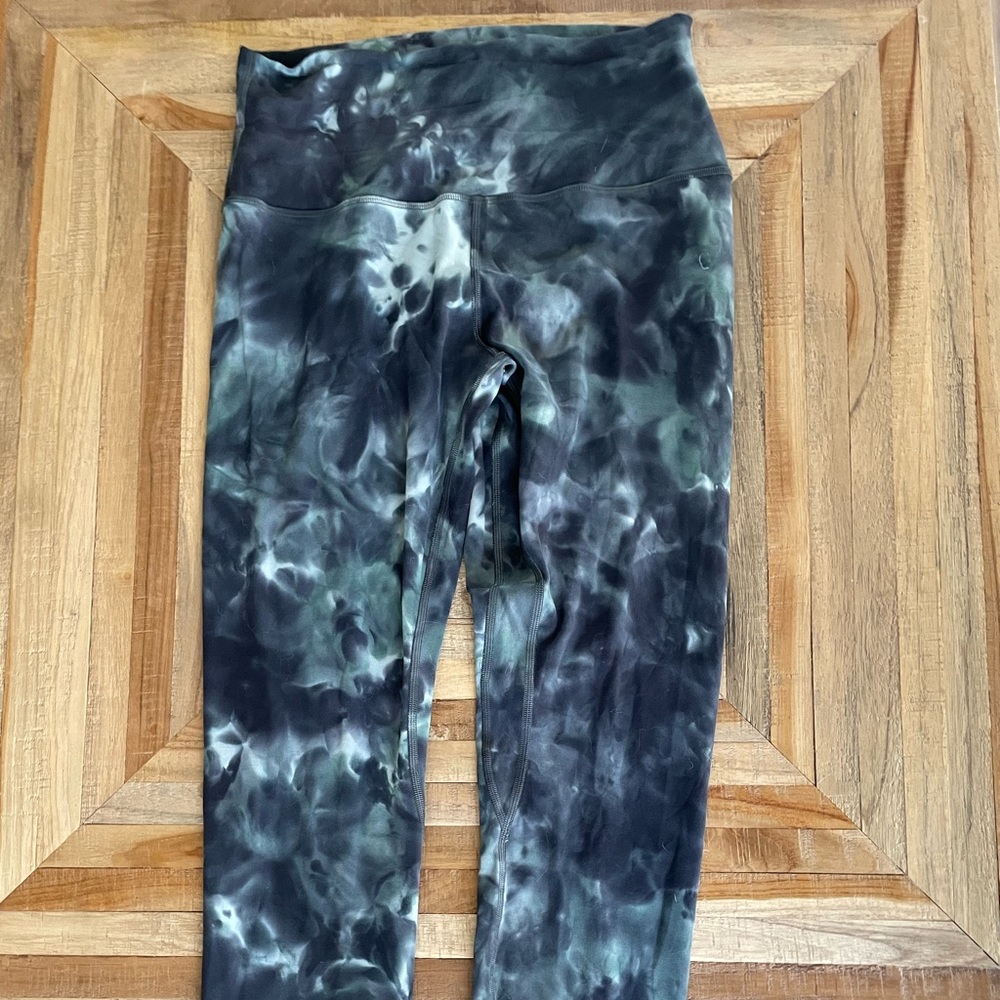Lululemon Align High Rise 25” Diamond Dye Silver Blue Tidewater Teal Graphite